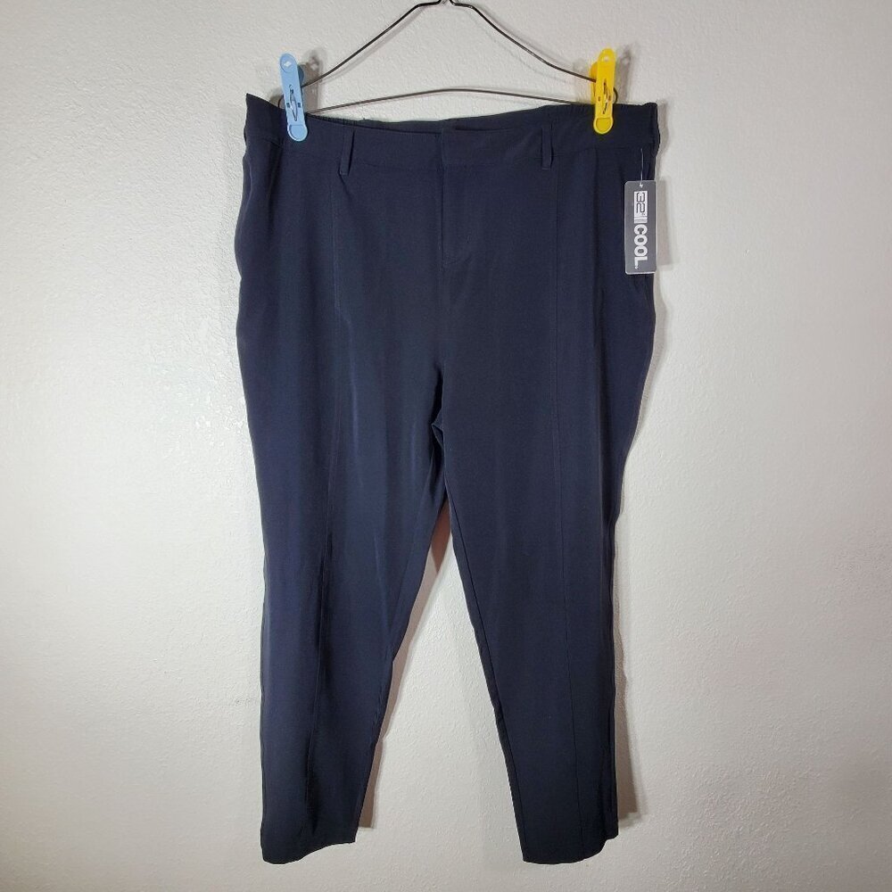 32 Degrees Cool Womens Black Stretch Trousers Size 16